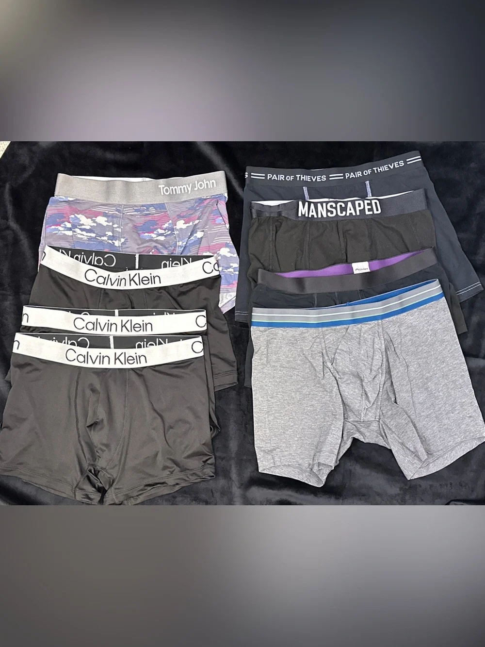 Mens Boxer Brief Lot of 8 Medium Calvin Klein Tommy John MeUndies Underwear